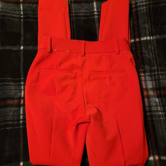 Red Skinny Dress Pants - Picture 5 of 5
